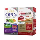 LABO Nutrition VesseCLEAR EX & Vitale OPCs Bundle | Nattokinase NSK-SD, Elastin, Grape Seed Extract 100% Polyphenol Antioxidants | Supports Circulation, Blood Vessel Function, Skin Health