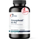Designs for Health OmegAvail Hi-Po - TG (triglycerid) Omega-3 Fish Oil Supplement, 1600mg EPA/DHA per Serving with Lemon + Vitamin E to Minimize Fishy Taste (120 Softgels)