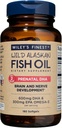 Wiley's Finest Wild Aljašský rybí olej prenatálne DHA - 900mg EPA a DHA Omega-3s pre tehotné ženy a ošetrovateľky - 180 Softgels (90 Prenatálne vitamíny služby)