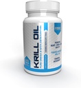 Pure Label Nutrition Fresh Antarktída Krill Oil 1000mg, Omega 3's, Extra Strength, EPA & DHA softgels s antioxidantom Astaxantin. Zdravie srdca Supplement and No Fishy Dochuť. 240 gélových uzáverov