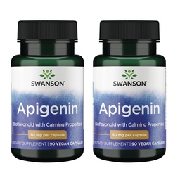 Swanson Apigenin-Bioflavonoid Supplement Natural Prostaty Support-Metabolizmus & Nerve Zdravie Support-Can Podpora spánku a relaxácie 90 Caps, 50mg Každý 2 balenie