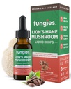 Huby Lion's Mane Mushrom Liquid Drops, Káva - Tinture with Lions Mane Extract podporuje Mozog hmla, Zameranie, pamäť a zdravá nálada - Hubové komplex doplnok pre dospelých - 30 Slúži