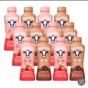 Fairlife' Variety Pack - Rich Chocolate & Very Strawberry Low Fat Ultra Filtered Milk, 14oz (Pack of 12)