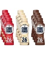 Fairlife' 26g Core Power' High Protein Milk Shakes Variety 12 Pack 14 Fl Oz- Vanilla, Chocolate, Strawberry Bananna
