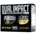 NDS Nutrition Maximum Strength Dual Impact Stack - Výkonný 2-v-1 Chudnutie Kombinuje vysokoenergetické tuku-Burning XT Thermogenic s Premium CLA censor Body Toner (60 Caps & 90 Softgels)