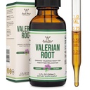 Valerian Root Drops for Sleep - Organic Valerian Root Tincture Extract 168mg - 1 FL OZ, 30 Servings (Lepšia absorbovaná ako kapsule, vylepšuje Valerian Root Tea) for Relaxation and Calm by Double Wood
