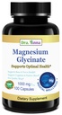 Magnesium Glycinate 500mg Per Capsule (1000mg Per Serving) – Essential Mineral Supplement for Muscle, Sleep, & Heart Health