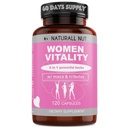 Women Vitality 120 Caps - Female Libido Booster, Increased Energy, Reduce Dryness, Balance Complex and Mood Stabilizer for Women, Heighten Sensitivity, Made in the USA Hornygoatweed with Maca Root