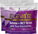 Real Ketones Exogenic Keto D BHB + MCT + Electrolytes, Caffeine Free Drink Mix Powder, Grape Tart for Rapid Ketosis (56 Servings)