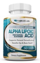 Alpha Lipoic Acid 600mg Kapsule - Extra sila ALA Supplement - Najlepšie Pure Vegetarián Kapsule od Nerve Bolesť, Koža, Tvár, Oko a mozog Boost 