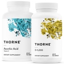 THORNE - Imunitná a wellness podpora Bundle - kyselina azorbová a vitamín D-5000 - Antioxidant a imunitná funkcia - 60 Servisov