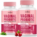 NEW AGE Vaginálne probiotiká pre ženy s prebiotikami, brusnicovým extraktom a Lactobacillus Probiotic Blend, podporuje zdravé pH bilancie, Odor Control, Vaginal Flora - 120 Kapsule