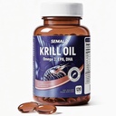 SEMAL Krill Oil 1000mg Omega-3 EPA DHA with Astaxanthin & Phospholipids High Absorption Softgels for Joint Health, Heart Health, Brain Health & Immune Support Gluten-Free 120 Softgels