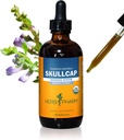 Herb Pharm Certified Organic Skullcap Liquid Extract for Nervisive System Support, Organic Cane Alcohol, 4 Ounce