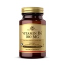 Solgar Vitamín B6 100 mg - 100 Rastlinných kapsúl - Non-GMO, Vegan, Gluten Free, Dairy Free, Košer, Halal - 100 Servings