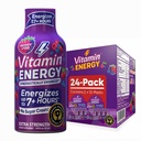 Vitamín Energia Mood+ Extra sila Energia Shot Tropical Berry 24 Balenie, 260mg Prírodný kofeín, B-vitamíny, Rhodiola, Kamilka, Mood & Energy Support, Zero Cukor, Gluten-Free, Vegan, 1,93 fl oz