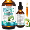 Soursop Graviola Liquid Drop, Soursop Oil for Support & Regeneration, Immune Boost, Relax, Pečeň a spánok, Soursop Bitters Liquid, Vegan, Sugar & Gluten Free, Natural Flavor, for Men & Women-2 Fl Oz