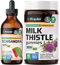 BIO KRAUTER Schisandra Tinture 4 Fl. Oz. & Milk Thitle 60 Gummies