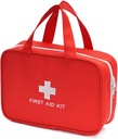 Kompaktné prázdne prvej pomoci Kit taška núdzové trauma lekárske Pouch Cestovné lekáreň Organizátor taška pre domov, Camping, Cestovanie, auto (červená)