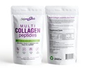 Multi Collagen Peptides Powder for Men & Women | Type I,II,III,V,X with Hyaluronic Acid, Biotin, Vitamin C, Vitamin D3 & OptiMSM - Unflavored