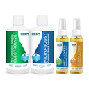 Minerály micro-Boost Humic Minerálny mix a elektrolýza Tekutý a insta-Lytes Natural Liquid Electrolytes 2oz a Happy-Lytes Fluvic Electrolyte Misting Spray 2oz