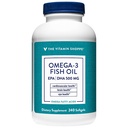 Vitamín Shoppe Omega 3 Rybí olej, EPA & DHA 500mg, Čistota Assured, Molecularly Destilovaný na podporu Kardiovaskulárne, Joint and Brain Health 1000mg (240 Softgels)