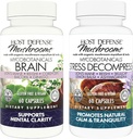 Host Defense Bundle s MycoBotanics Mozog* Kapsule, 60 Gróf a MycoBotanics Stress Decompress* Kapsule, 60 Gróf - Podpora Pamäť a Zaostrenie - Podpora Relaxácia