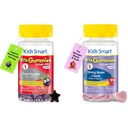 KIDS SMART Iron Health Gummies + Strong Bones Gummies Bundle – Iron Supplement with Vitamin C and Calcium with Vitamin D3, Sugar Free, Vegan, Non-GMO Kids Vitamins, 2-Pack