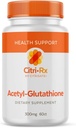 CitriRx Acetyl Glutatión - 300 mg, 2 mesiace Supply - Made in USA - Best Absorbtion Highly Potent Antioxidant s horčíkom - 60 Kapsule
