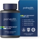 ProHealth NAD Triple Boost Ultra + 500 mg Niagen NR. 3X NAD+ Optimizer Plus Apigenin, PQQ, Quercetin. Podporuje dlhovekosť, srdce a zdravie mozgu, aktivuje sirtuíny pre bunkové opravy (30 slúži)