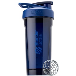 BlenderBottle Sport Tritan Shaker Bottle with Locking Lid, 24-Ounce, Blue