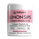 Dr. Kellyann Lemon Sips with Verisol Collagen Peptides, Dermaval & Hyaluronic Acid, Sugar-Free Hydrating Electrolyte Powder, Strawberry Lemonade Flavor, 30 Servings