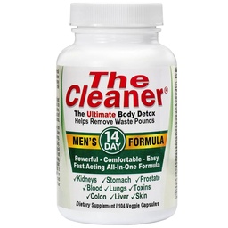 Century Systems The Cleaner Detox, Výkonný 14-Day Kompletné interné čistenie Formula pre mužov, Podpora Tráviace zdravie, 104 Vegetariánske kapsule