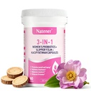 3 in 1 Vaginal Probiotics for Women - 600mg Slippery Elm + 200mg Kacip Fatimah +100mg Hyaluronic Acid - Supports Vaginal Moisture*, PH Balance*, Healthy Odor*, Tightening*, 60 Capsules
