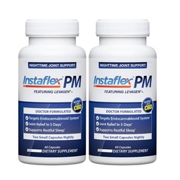 Instaflex PM Nighttime Joint Support with Levagen, Tamaflex, GABA, Ashwagandha, Passionflower Extract, Mobility, Sleep Support -120 Capules