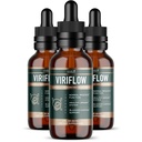 ViriFlow Liquid Supplement with Plant & Mineral Extracts – Natural Formula, Non-GMO, Made in USA, GMP-Certified – Easy-to-Use Liquid Drops, 60 mL, 2 Oz, 3 Month Supply