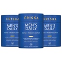 FRISKA Muži a denné trávenie Enzyme a probiotiká Supplement, Prírodná podpora pre mužské trávenie zdravie, plávanie, plyn, porucha trávenia Relief, podporuje zdravie Gut, Laktáza a B-vitamíny, 90 Kapsule