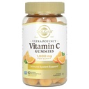 Solgar Vitamín C Gumies pre dospelých 1,000 mg Ultra Potency Vitamín C Imunitný systém Podpora pre ženy a mužov - Chutné Tart Orange Flavor, Vegan & Gluten-Free Gummy, 2 mesiace Supply, 60 Servings, 2g Cukor