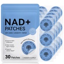 NAD Patches for Women & Men,One-Stop Solution for Skin and Wellness Support | NMNH, Resveratrol, Hyaluronic Acid, Vitamin C, & Coq10 l Premium 8-Hour Time-Release Patch for Enhanced Absorption
