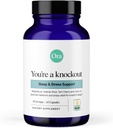 Ora Organic Natural Sleep Aid Supplement Stress Support Ukľudňujúca bylinná zmes s melatonínom z cherry Tart - Zahŕňa horčík citrát, koreň valeriány a citrónový balzam - 1 mesiac dodávky, 60 kapsúl