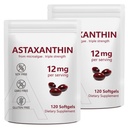2 Pack Astaxanthin 12mg,Premium Astaxanthin Antioxidant Supplements with Antioxidant Activity, Supports Eye, Immune, Joint, Skin Health, Internal Circulation