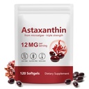 Astaxanthin 12mg Triple Strength, Astaxanthin Supplements, Natural Antioxidant, Supports Eye, Joint & Skin Health, Non-GMO (120 Count (Pack of 1))