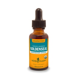 Herb Pharm Certified Organic Goldenseal Liquid Extract for Respiratory System Support, Alcohol-Free Glycerite, 1 Ounce