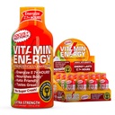 Vitamín Energy Focus+ Extra sila Energia Shot Fruit Punch 12 Balenie, 260mg Prírodný kofeín, B-vitamíny, CoQ10, Aminokyseliny, Focus, Produktivita a jasnosť, Zero Sugar, Gluten-free, 1,93 fl oz