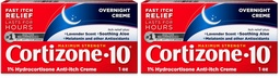 Cortizone 10 Maximum Strength Overnight Anti-Itch Cream, 1% Hydrocortisone Creme, Lavender Scent, 1 oz. (Pack of 2)