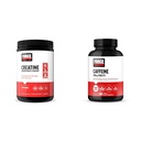 Force Factor Creatin Powder 60 Servivné a kofeín Tablety 100 Tablety - Kreatín pre svalové zisky a kofeín pre energiu