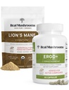 Skutočné Huby Ergothioneine (60ct) a Lion