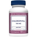 Vitamín Shoppe Chlorofyl 100mg - Natural Food Supplement, Green Superfood That supports The Immune System & Energy Production, 'Natural Deodorant' (100 Kapsule)