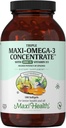 Omega 3 doplnok - Omega-3 rybí olej Trojitý koncentrát s vitamínom D3 - Silný zdroj EPA/DHA mastné kyseliny - srdce, mozog, spoločné zdravie - Košer Certified Wild Caught Marine Fish - 180 Softgels