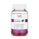 Podpora zdravia očí Gummy - vitamín A + C + E + luteín - bezlepok, Vegan priateľský doplnok - 60 Počet